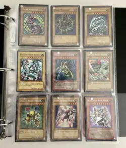 Yugioh Vintage 14 Foil/500 Card 2 Binder Lot Dark Magician Blue-Eyes 2002 LOB - Image 2