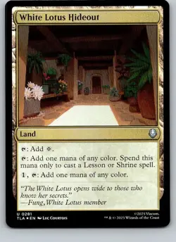 White Lotus Hideout FOIL (TLA) 281 MTG - Image 1