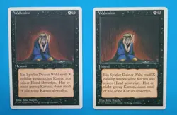 Magic MTG 4th Edition Foreign White Border German MIND TWIST X 2 LP/EX R 1995! - Image 1