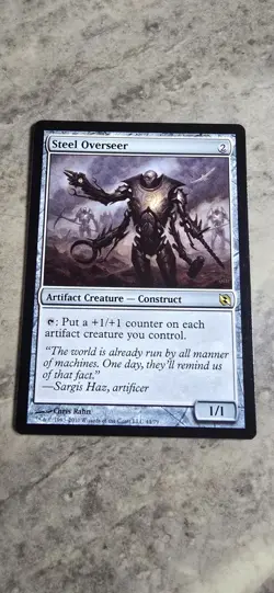 Steel Overseer Duel Decks: Elspeth vs. Tezzeret Regular Artifact Creature MTG NM - Image 1