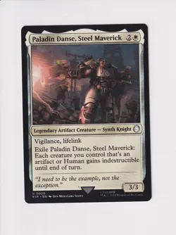 MAGIC THE GATHERING MTG FALLOUT PALADIN DANSE, STEEL MAVERICK - Image 1