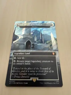 White Tower of Ecthelion - Karakas (Surge Foil) LOTR Commander MTG NM Near Mint - Image 1