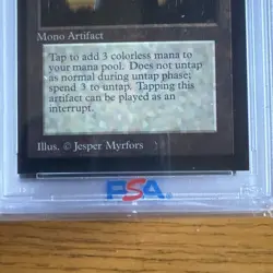 1993 MtG Basalt Monolith Magic: the Gathering CE PSA 7 WOTC First Printing! Rare - Image 3