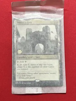 MTG Baldur's Gate Land Rare Prerelease Foil Promo Date Stamped Sealed - Image 1