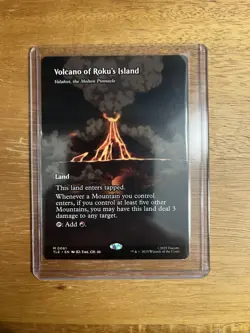 Volcano of Roku's Island - Valakut, the Molten Pinnacle (Borderless) Avatar MTG - Image 1