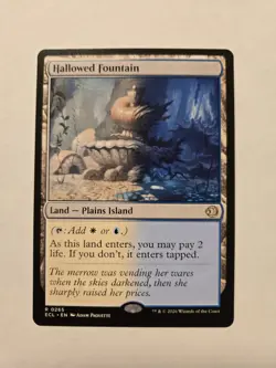 MTG Hallowed Fountain #265 Lorwyn Eclipsed Near Mint - Image 1