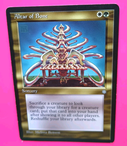 Magic the Gathering MTG Ice Age ALTAR OF BONE LP/EX R 1995 Vintage! - Image 2