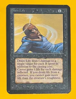 MTG DRAIN LIFE Alpha (OldManMTG 012-859) - Image 1