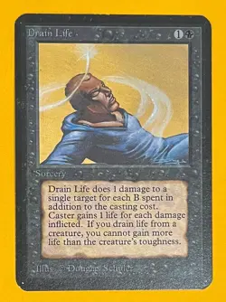 MTG DRAIN LIFE Alpha (OldManMTG 012-860) - Image 1