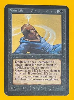 MTG DRAIN LIFE Alpha (OldManMTG 012-858) - Image 1