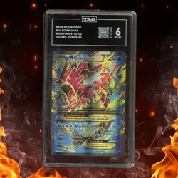Pokemon XY Breakpoint MEGA GYARADOS EX 115/122 Ultra Rare TAG 6 - Image 1