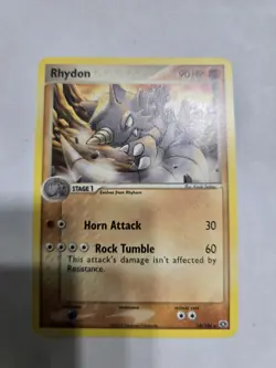 Pokemon TCG Rhydon 19/106 EX Emerald Set - Stage 1 Fighting Type Card NM 2005 - Image 1