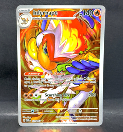 2024 POKEMON TWILIGHT MASQUERADE INFERNAPE 173/167 ILLUSTRATION RARE - Image 1