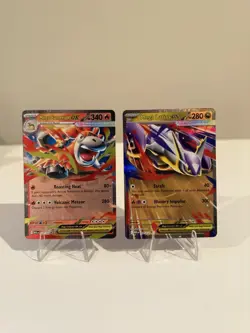 Mega Camerupt Ex 022/132 + Mega Latias Ex 100/132 Pokemon TCG Mega Evolutions NM - Image 1