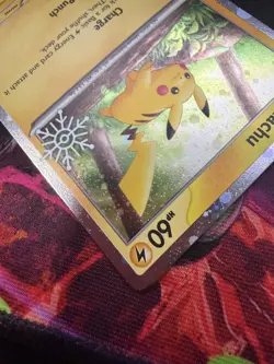 Pokemon TCG Pikachu 025/165 (Holiday Calendar) Snowflake Stamp Sealed - Image 5