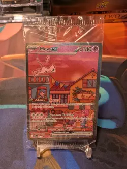 Mew ex SVP 053 Pokemon TCG Scarlet Violet 151 Black Star Promo Full Art SEALED A - Image 1