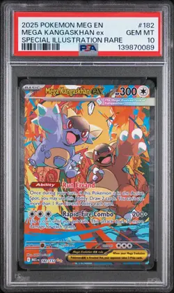 PSA 10 Mega Kangaskhan 182/132 Special Illustration Rare GEM MINT Pokemon - Image 1