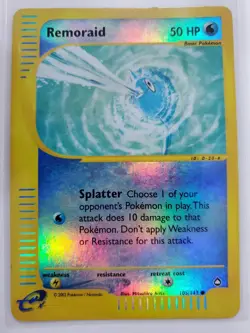 Remoraid 105/147 Aquapolis Reverse Holo MP Pokemon TCG - Image 1
