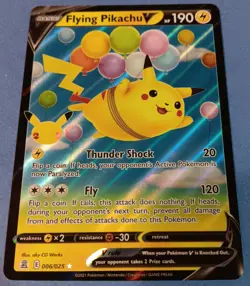 Pokemon - Flying Pikachu V 006/025 - SWSH Celebrations - 25th Anniversary - NM - Image 2