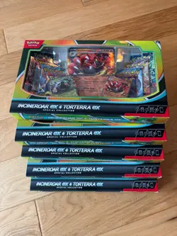 Pokemon TCG Incineroar ex and Torterra ex Special Collection x5 (FORTY PACKS) - Image 1