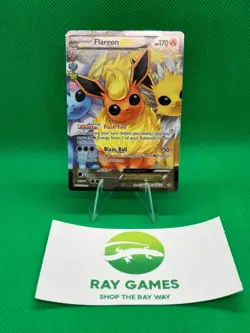 Pokemon TCG Flareon EX RC28/RC32 Generations Radiant Collection Full Art MP - Image 1