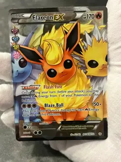 Pokemon TCG Flareon EX RC28/RC32 Generations Radiant Collection Full Art MP - Image 3