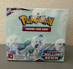Chilling Reign Booster Box - New Factory Sealed - Pokemon TCG Sword & Shield 820650818462 - Image 1