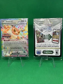 SEALED Eevee ex Prismatic Evolutions Stamped Promo Pokemon 075/131 NEAR MINT!! - Image 1