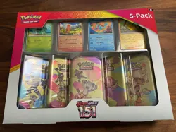 Pokemon Scarlet & Violet 151 Mini Tin 5-pack Magneton 4 Promo Costco Bundle NEW - Image 2