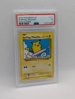 2016 Pokemon XY Surfing Pikachu Evolutions PSA 3 - Image 2