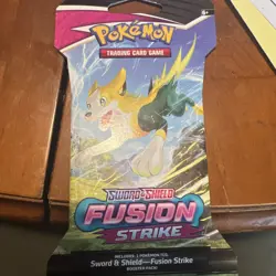 Pokemon Sword and Shield Fusion Strike Sleeved Booster Pack Lot Of 10 - Image 1