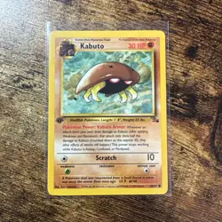 Kabuto 50/62 Fossil Regular 1st Edition Fossil NM Pokemon TCG - Image 1