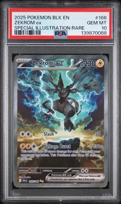 PSA 10 Zekrom Ex 166/086 Black Bolt Special Illustration Rare GEM MINT Pokemon - Image 1