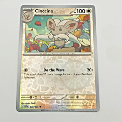 Cinccino Pokemon Scarlet Violet Black Bolt Reverse Holo 076/086 - Image 1