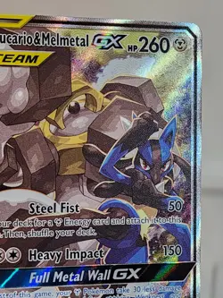 Pokemon TCG: Lucario & Melmetal GX SM192 Black Star Promo Full Art Tag Team - Image 4