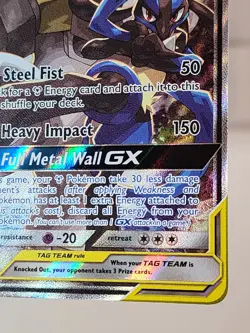Pokemon TCG: Lucario & Melmetal GX SM192 Black Star Promo Full Art Tag Team - Image 5
