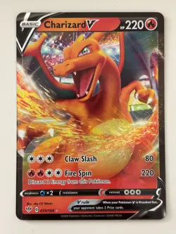 Charizard V 019/189 SWSH03 Ultra Rare Pokemon Sword & Shield Darkness Ablaze - Image 1