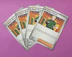 x4 Lt. Surge's Bargain 120/132 Mega Evolution Pokemon TCG NM/M English - Playset - Image 1