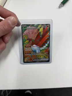 Pokemon TCG Ethan's Ho-Oh EX Ultra Rare Full Art Destined Rivals 209/182 - Image 1