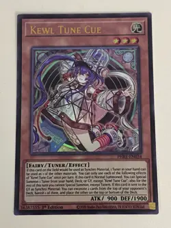 Yugioh Kewl Tune Cue - 1st Edition Ultra Rare NM - Free Holo - Image 1