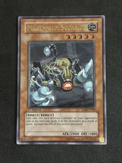 Millennium Scorpion TLM-EN009 1st Edition Ultimate Rare M/NM YuGiOh - Image 1