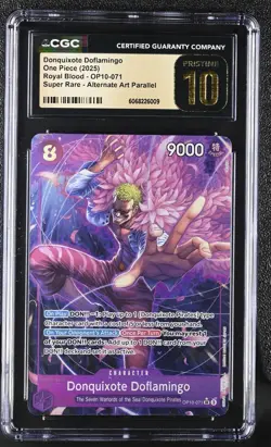 One Piece Donquixote Doflamingo OP10-071 Royal Blood Alt Art CGC PRISTINE 10 - Image 1