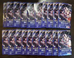 Lot of 20 One Piece OP14 - THE AZURE SEA’S SEVEN - Sleeved Blister Booster Packs - Image 1