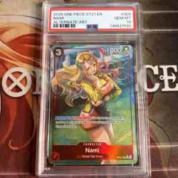 One Piece ST21-009 Nami Alternate Art English Starter Deck Ex Gear 5 - PSA 10 - Image 1