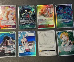 (x8) EB02 Extra Booster Anime 25th ONE PIECE TCG arlong,sanji,yamoto,vivi,nami - Image 1