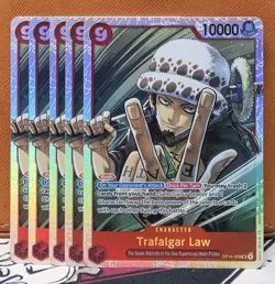 ONE PIECE - TRAFALGAR LAW - OP14-009 - SUPER RARE ENGLISH - Image 1