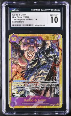 One Piece Kaido & Linlin Two Legends OP08-119 Secret Rare CGC 10 - Image 1