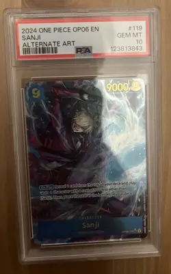 Sanji OP06-119 SEC Alt Art PSA 10 - One Piece Wings of the Captain 2024 English - Image 1