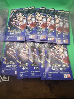 One Piece OP-14 Sleeved Booster Pack Sealed Lot Of 11 - Image 1