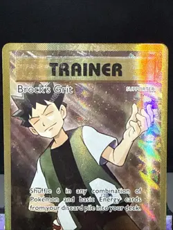Pokemon Card Brock's Grit 107/108 XY Evolutions Full Art Trainer Near Mint - Image 2